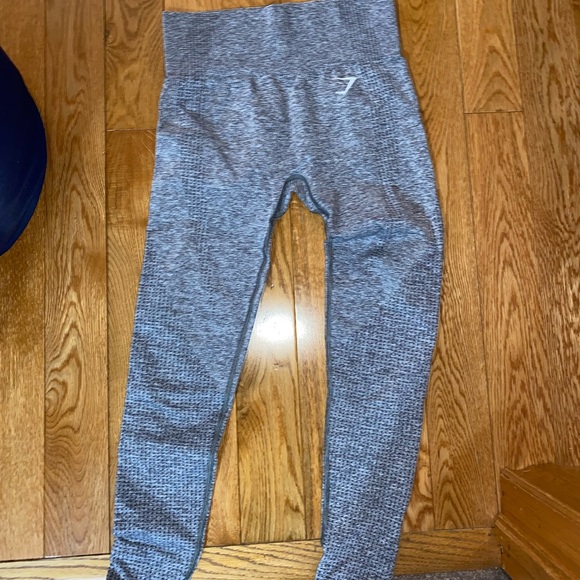 Smokey Grey Marl Vital Seamless Leggings - Picture 4 of 4